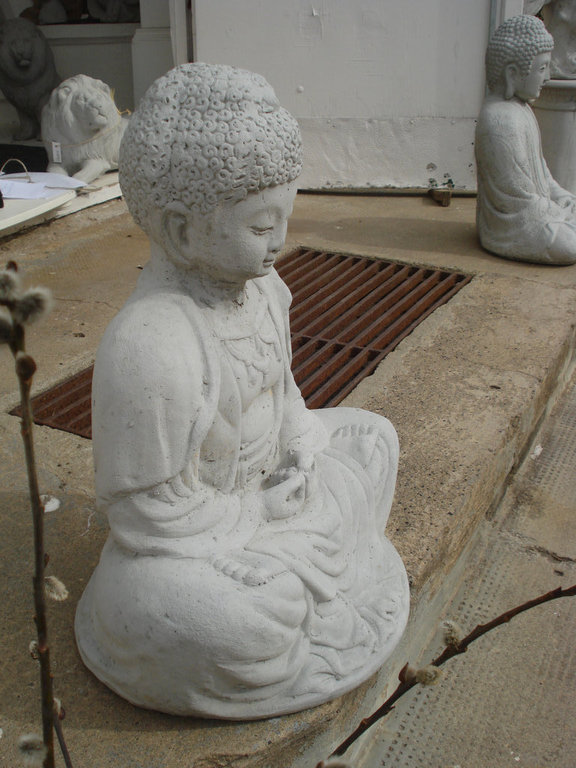 150-1504 Garten Buddha 47 x 33 x 29cm Beton